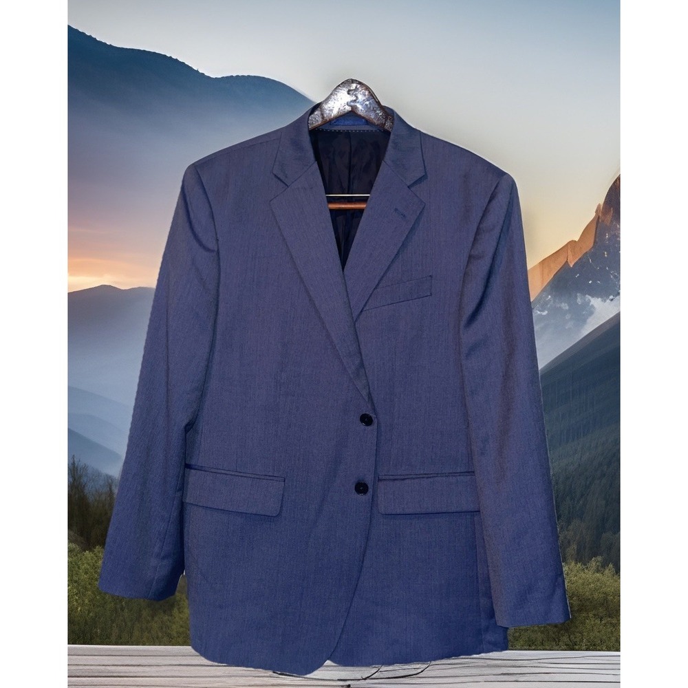 Charles Tyrwhitt Blazer Men 42S Blue Classic Fit Super 110 Business‎ Wedding
